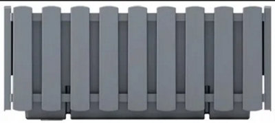 Window Box Flower Pot Planter 2 Sizes 4 Colours Rustic Slat Farm House Design UK Grey Medium 38cm