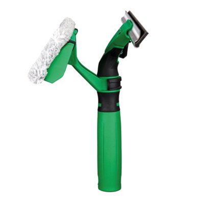 Window Cleaner 2-in1 Window Squeegee & Window Washer VisaVersa Clean Streak Free 45 cm Green by UNGER