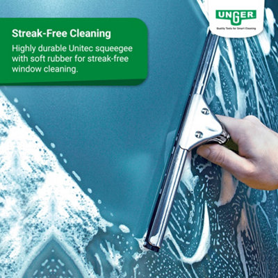 Window Cleaner 4in1 Kit - Professional Quality Window & Glass Cleaning Starter Equipment for Shining Streak-Free Results by UNGER - 3