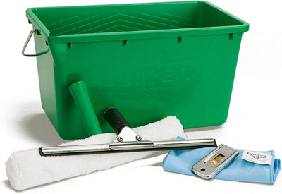 Window Cleaner 5-in-1 Set, Professional Quality Window Cleaning Kit for Cleaning Window and Glass by UNGER