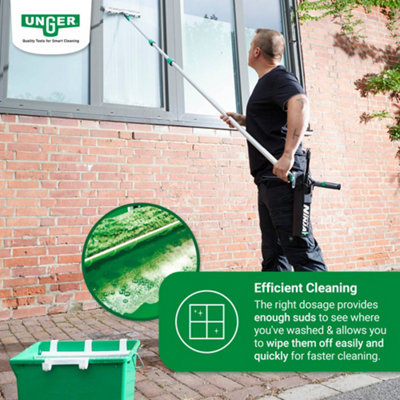 Window Cleaner Liquid Soap - Shining Window Cleaning 1L - Non Spray 1:100 Ratio for 100 liters of Window Cleaner Liquid by UNGER - 3