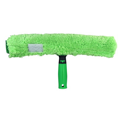Window Cleaner Micro Strip Window Washer Sleeve 35cm with T-bar Handle - Microfibre Window Cleaning Hand Wash by UNGER