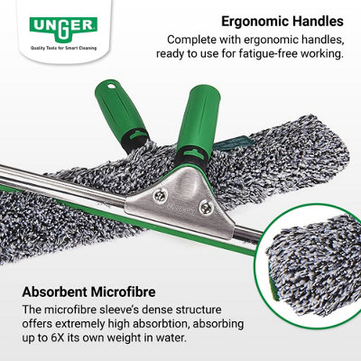 Window Cleaner's 2-in-1 Essential Starter Kit - Includes Squeegee and Washer - The Window Cleaning Professional's Choice By UNGER - 8