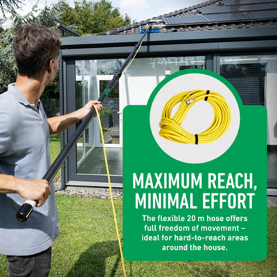 Window Cleaner Telescopic High Flow Pure Water 6m/20ft Reach Clean ...