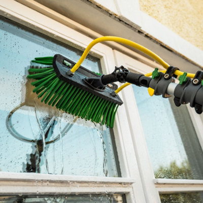 Window Cleaner Water Fed Rinse n Go 6m High Reach Set for Solar Panels, Fascias, Garages, Conservatories, Caravans & More by UNGER