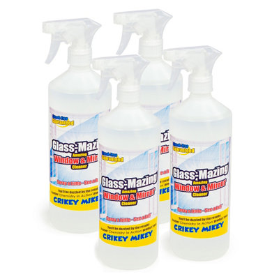 Window & Glass Cleaner Crikey Mikey Streak Free Shine - 4 x 1L