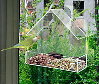 Window Mounted Bird Feeder - Clear