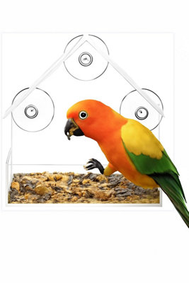 Window Mounted Bird Feeder Clear at B&Q