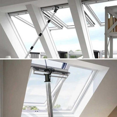 Window Pole Opener 1.86m Telescopic Pole for Roof Windows