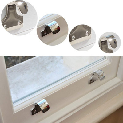 Window Sash Lift Finger Push/Pull Slide Grip Handle + Screws Hook Solid ...