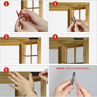 Window Screen 12Pcs Magnet Window Screen Black White Magnet for Screen ...