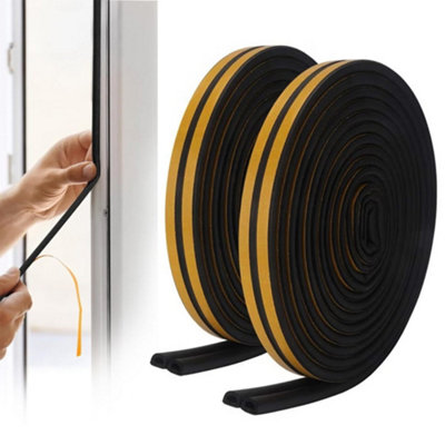 Window Seal Strip 5M x 8mm x 9mm 2 Pack D Type Splits into 2 Strips ...