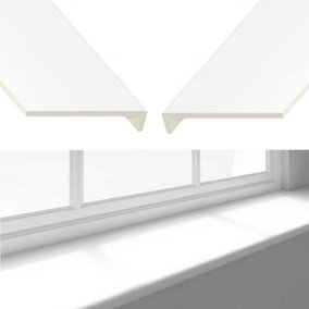 Window Sill Cover Board Plastic uPVC Window Cill Capping (L)1.25m (W)175mm (T)9mm