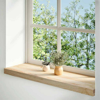 Window Sills 2 pcs Untreated 70x30x2 cm Solid Wood Oak