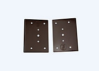 Windowparts Cabinet Hinge Repair Bracket - Brown - Without Hole - 125568