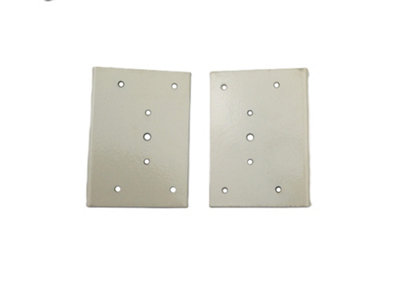 Windowparts Cabinet Hinge Repair Bracket - Cream - Without Hole - 125584