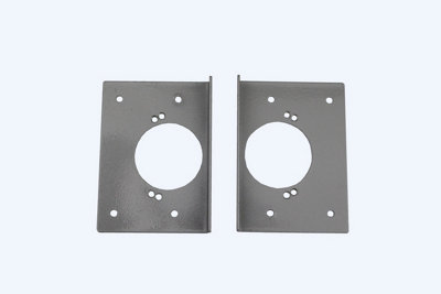 Windowparts Cabinet Hinge Repair Bracket - Grey - With Hole - 125565