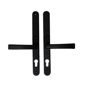 Windowparts Flexi Door Handle - Black - Adjustable Inline/Offset Lever/Lever Door Handle - 117216