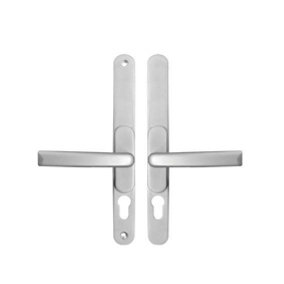 Windowparts Flexi Door Handle - Silver - Adjustable Inline/Offset Lever/Lever Door Handle - 113511