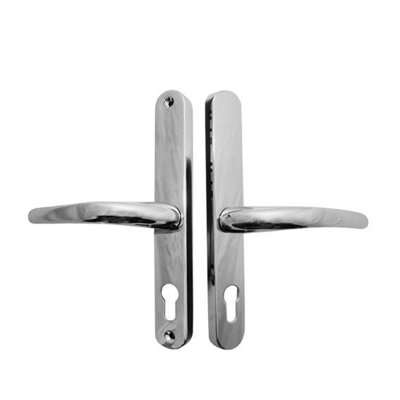 Windowparts Lever/Lever Inline Door Handle - Suits Fullex Locks - Chrome - 116945