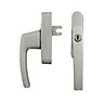 Windowparts Tilt and Turn Forked/Spaded Aluminium Window Handle - Silver - 119663