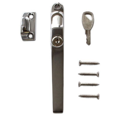 Windowparts Timber Casement Window Handles Chrome 121195 DIY at B&Q