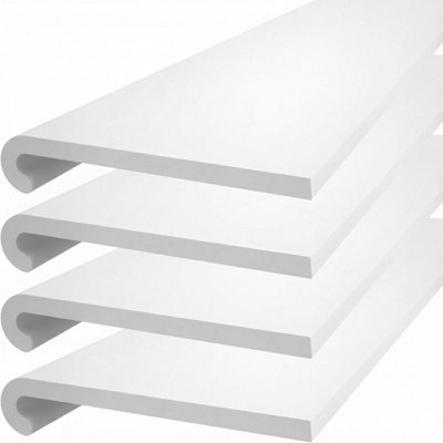 Windows4You Bullnose Window Sill Cover, Plastic uPVC Cill Capping Board ...