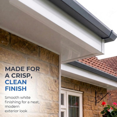 Windows4You Plastic uPVC Soffit Board, Window Sill Cover & Infill Trim ...