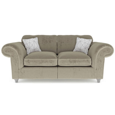 Windsor 2 Seater Mink Sofa - Silver Feet