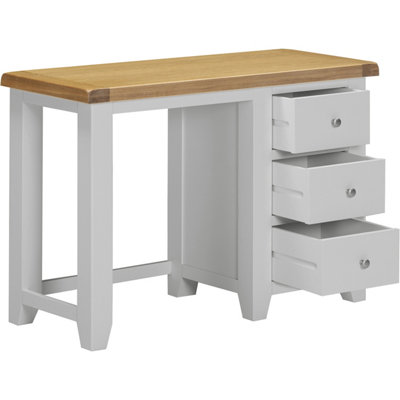 Windsor 3 Drawer Dressing Table Pebble Grey( Fully Assembled )