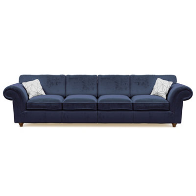 Windsor 4 Seater Royal Sofa - Brown Feet