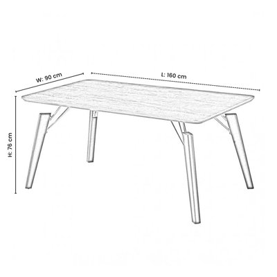 Windsor Cosmo LUX 5PCs Dining Set includes a Walnut Dining Table and Set of 4 Dark Grey Dining Chairs