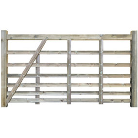 Windsor Planed Entrance Gate 0.9m Wide x 0.9m High - Right Hand Hung