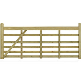 Windsor Rough Sawn Gate 4.2m Wide x 1.2m High - Left Hand Hung