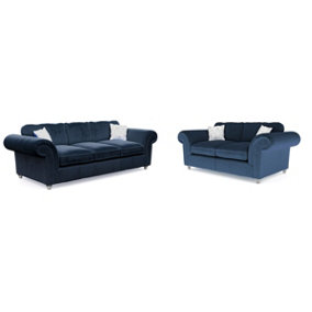 Windsor Royal 3 Seater & 2 Seater Sofas - Silver Feet