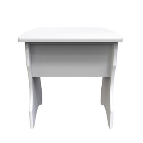 Windsor Stool in White Gloss (Ready Assembled)