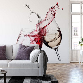 Wine Glasses Mural 384x260cm - 5425-8