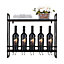 Wine Rack 2 Tier Free Standing Wine Storage Holder for Cabinet Countertop