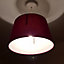 Wine Tapered Drum Shade for Ceiling and Table Lamp 12 Inch Shade
