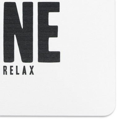 Wine White Stone Non Slip Bath Mat - 4
