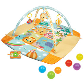 Winfun Travel Fun Deluxe Gym Lay & Play Tummy Time Playmat - Suitable From Birth
