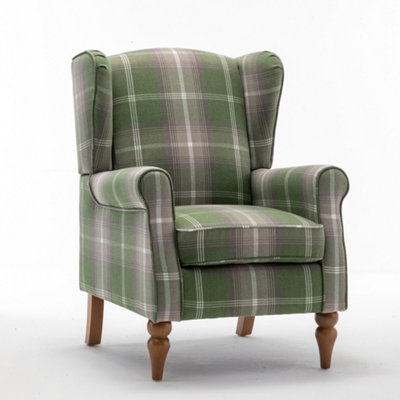 Green check chair hot sale