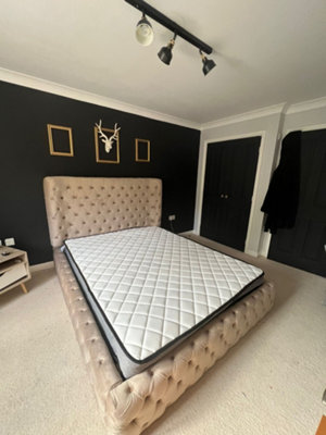 Winged Ambassador Chesterfield Bed Frame - Add Professional Assembly ...