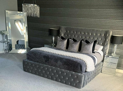 Winged Ambassador Chesterfield Bed Frame - Add Professional Assembly ...
