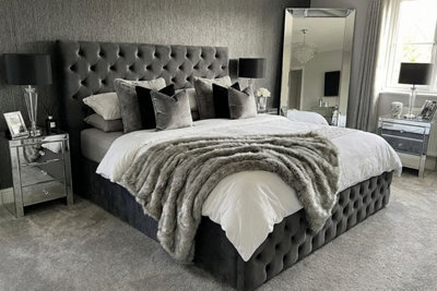 Winged Ambassador Chesterfield Bed Frame - Doorstep Delivery Only No ...