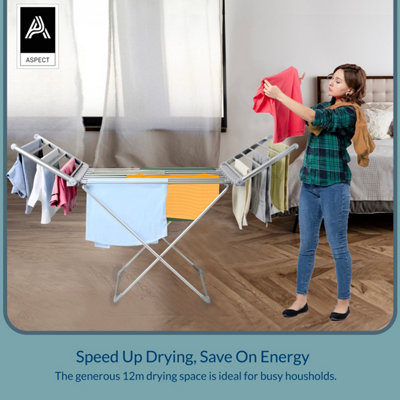 Portable Electric Clothes Dryer With Wings Electric Heated Clothes