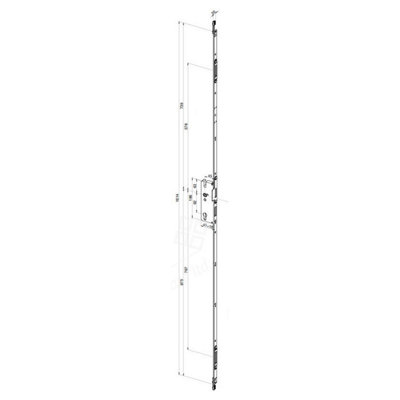 Winkhaus FGTE Double Rebate Winkhaus Espag RH servant Espag Lock - 45mm bset