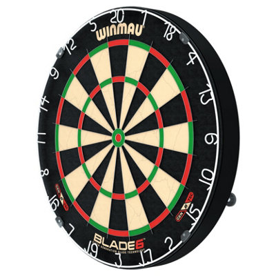 Cible Fléchettes WINMAU Blade 6 Professional - Sisal Haute Visibilité | Technologie Triple Core | Ring Laser Cut