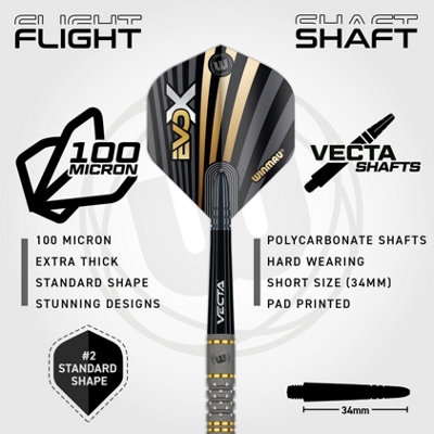 WINMAU - Michael Van Gerwen MvG - EvoX 21g Professional Steel Tip