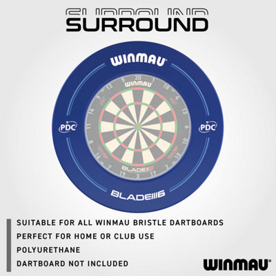 WINMAU Michael van Gerwen MvG Surround Set inclusief Dartboard, Surround, Darts en Accessoires